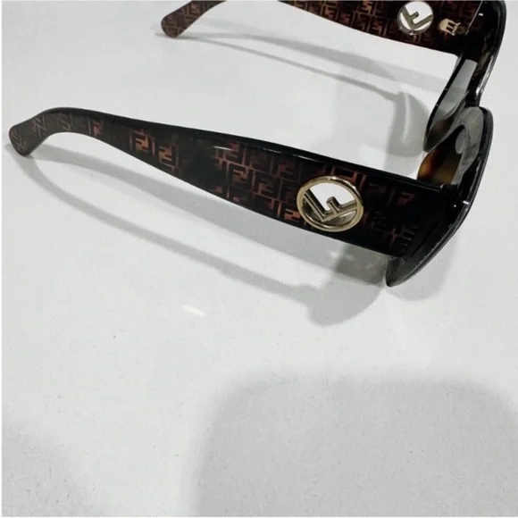 Fendi Women's Cat-Eye Sunglasses - Black and Brown - Picture 8 of 13